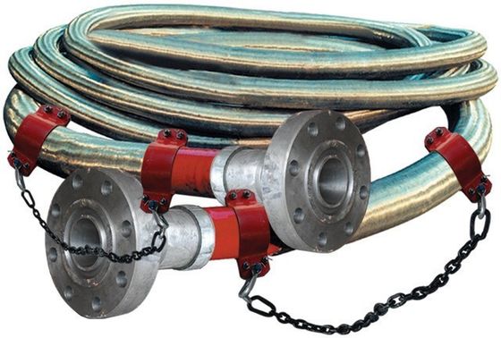3&quot;900LB 플랜지 3 1/2&quot; ID 고압 코플렉시프 튜브 5000 Psi 석유 필드 API 16C를 위한 방화 튜브