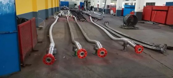 3&quot;900LB 플랜지 3 1/2&quot; ID 고압 코플렉시프 튜브 5000 Psi 석유 필드 API 16C를 위한 방화 튜브